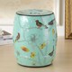New Chinese style classical dressing stool hand painted with flowers and birds
