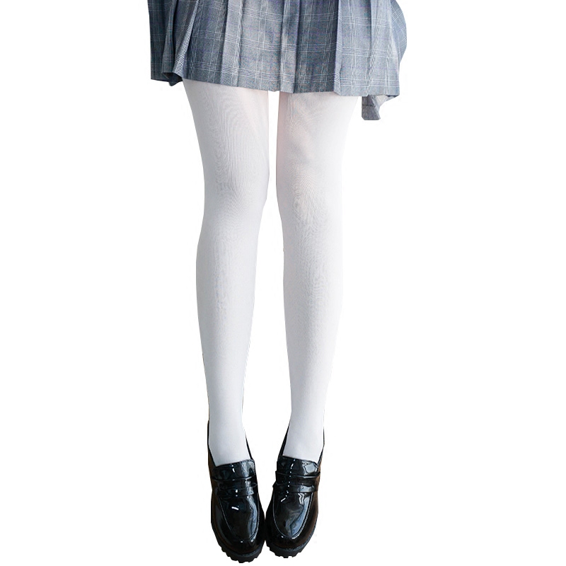 包邮日系纯色连裤袜女天鹅绒瘦腿性感打底袜白丝袜防勾丝打底裤,淘宝优惠券,粉丝福利购,淘宝优惠卷