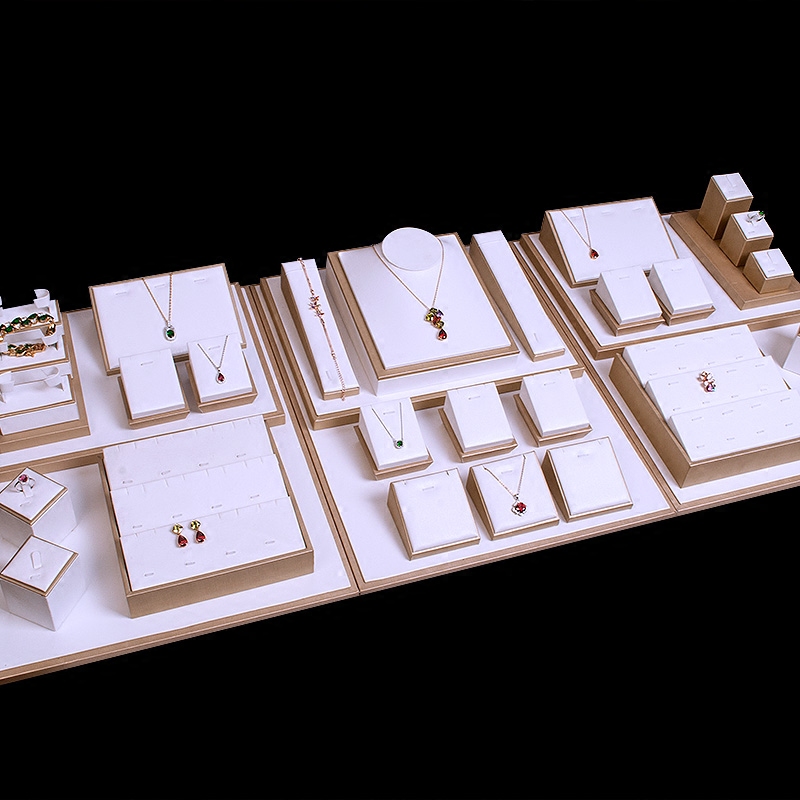 珠宝展示道具套装展示架白首饰道具饰品托盘玉器文玩戒指摆件