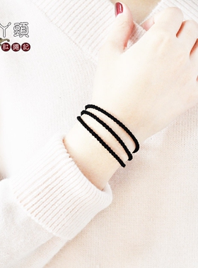 情侣红绳手链饰品女细款