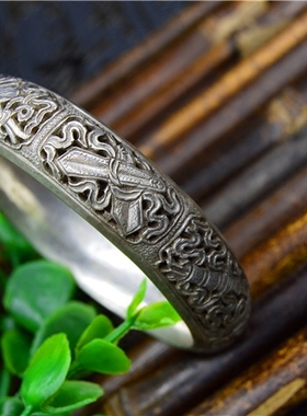 烧蓝非遗风原创八宝镂空古典手镯