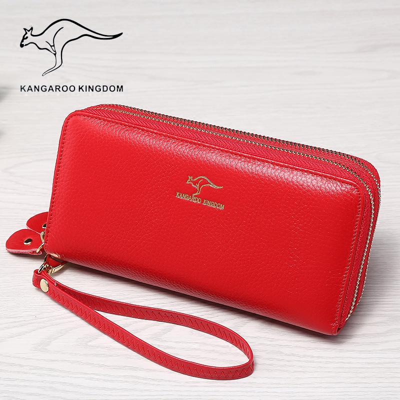 2020新款长款拉链真皮女士钱包 骄阳箱包钱包
