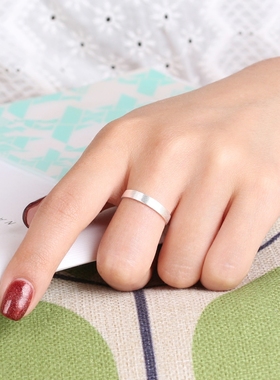 素银戒指活口可调节小清新日韩