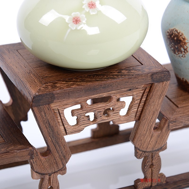 简约实木质花架客厅小博古架多肉桌面迷你花架子茶壶盆景展示架,淘宝优惠券,粉丝福利购,淘宝优惠卷