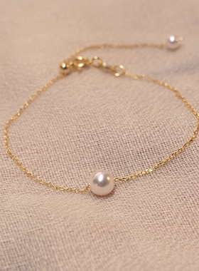 925银日韩风珍珠手链简约气质