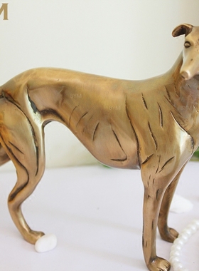 进口热卖黄铜复古风奢华会所摆件