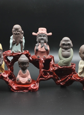 如来佛沙弥小和尚家居福禄寿三星