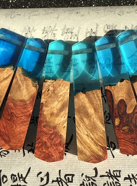 树脂原创百搭复古文艺风吊坠项链