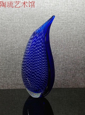 玻璃简约现代风捷克吹制工艺品