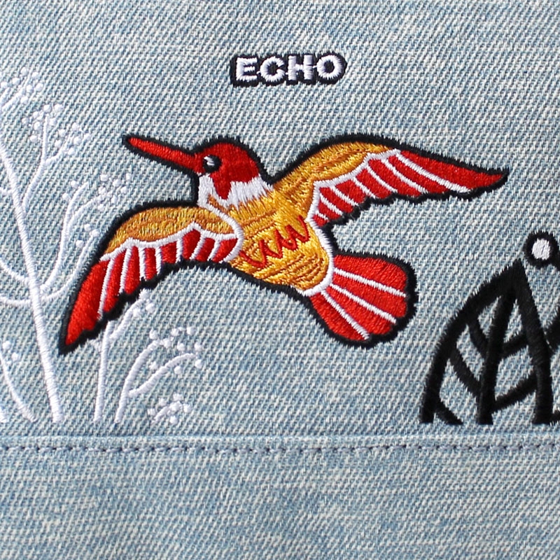 花间公主echo2022春夏潮刺绣旅行包 花间公主女士包袋