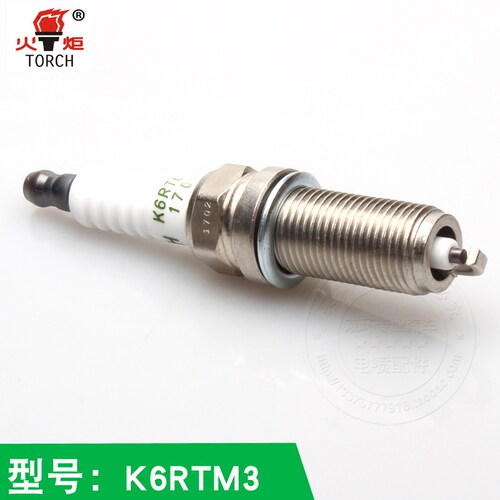 湘火炬镍铜火花塞电阻K6RTM3适用三菱菱悦V3众泰吉利DVVT景逸LV - 图1
