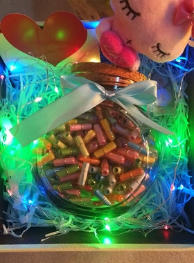 diy胶囊夜光情书药丸礼物许愿瓶