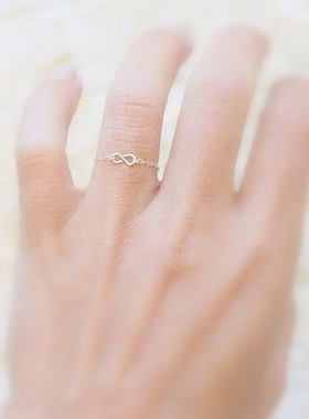 手工美国包金链条戒指极细