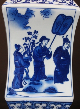 景德镇花瓶摆件书房古典仿古陶瓷