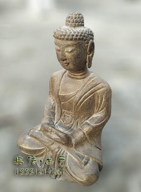 仿古做旧天然寺庙茶楼人物佛像