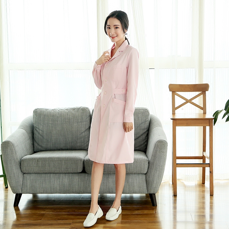 长袖男女春夏美容院药店医护白大褂 护理部主任医护制服