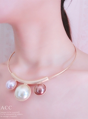 dd流砂系列ins大撞色名媛珍珠