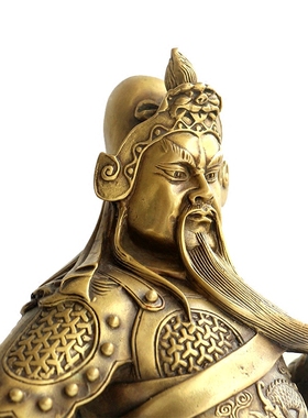 关羽开业工艺供奉财神爷纯黄铜