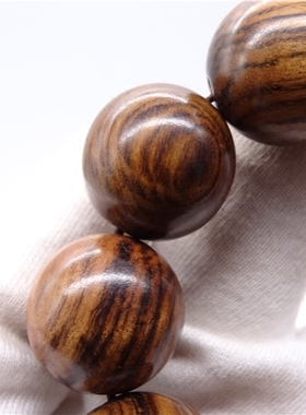 文玩越南黑花梨木佛珠黄花梨木