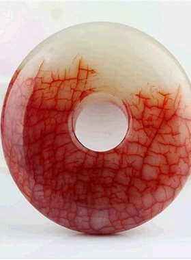 怀古风招财平安扣手把件玉佩