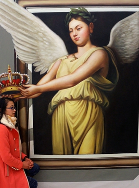 3d画馆画展墙画壁纸熊大熊二涂鸦