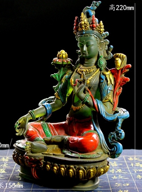 绿度母琉璃佛像璃锦园琉璃