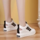 2019 sandal mới nữ mùa hè phiên bản Hàn Quốc của giày đế xuồng đế xuồng đế xuồng màu trắng hoang dã dày thoáng khí - Sandal