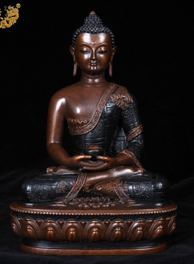 纯铜三宝佛摆件密宗药师佛三世佛