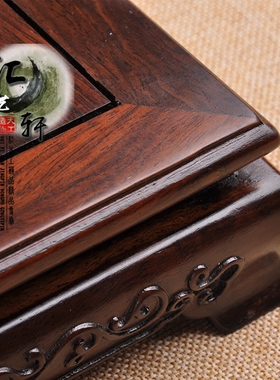 实木非洲黑檀黑枝木佛像玉器摆件