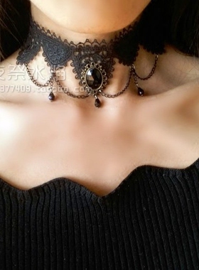 复古舞会欧美蕾丝项链