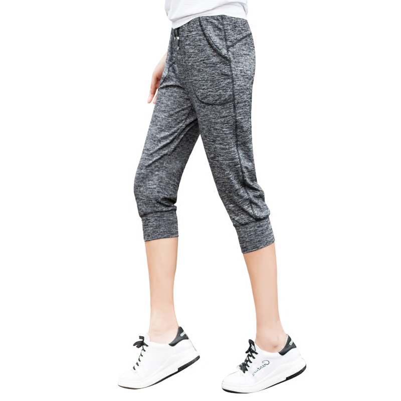 大码宽松运动七分裤五分裤哈伦裤 蜜诗格休闲裤