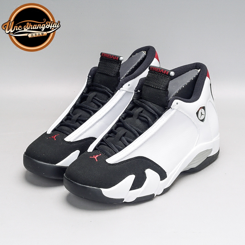 北卡大学 Air Jordan 14 Black Toe AJ14 黑白 熊猫 487471-102 - 图0