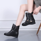 Martens, короткие сапоги, универсальные летние тонкие ботинки на скрытом каблуке на плоской подошве, модель весна/осень 2023 года