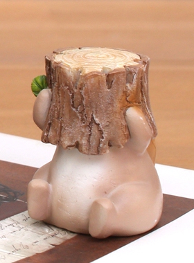 工艺创意小动物树脂桌面摆件