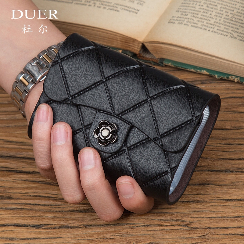 牛皮小卡包女式小巧多卡位银行卡套 爱尚服饰卡包