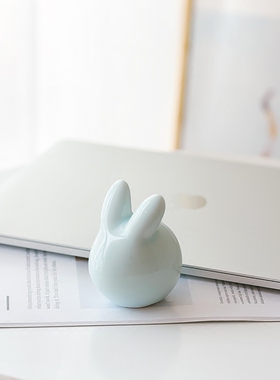 手工兔子可爱风家居客厅创意陶瓷