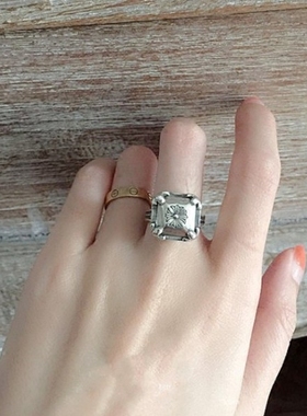 纯银复古欧美朋克风戒指环