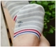 Hải quân sọc cotton vớ nữ vô hình nông miệng mỏng phần Hàn Quốc và Nhật Bản thể thao văn học vớ vớ trượt - Vớ mắt cá chân vớ mùa hè siêu mỏng Vớ mắt cá chân