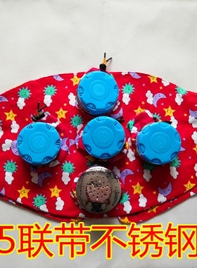 多用随身灸环保全铜艾灸罐腰部腹部5连妇科专用艾灸器五联温灸盒