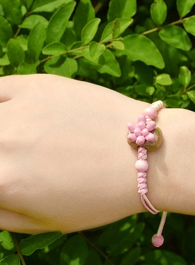 原创陶瓷项链清新女文艺多肉植物