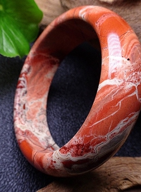 红玉髓菊花石原矿无优化手镯包邮