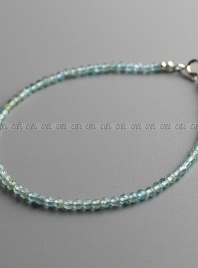 ciel原创天然水晶磷灰石切面手链