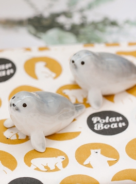 手工陶瓷可爱风卡通礼物桌面装饰