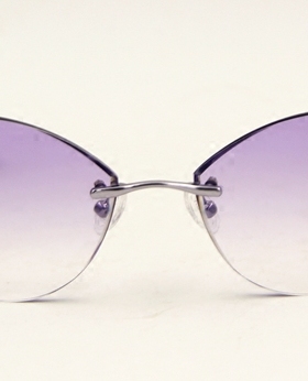 韩国无框切边镶钻近视太阳眼镜