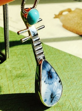 古典项坠旗袍挂件文艺风手工银