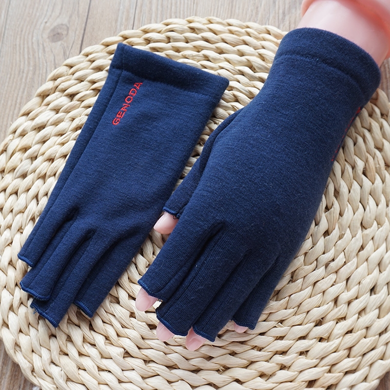 歌诺达 秋冬女士新款手套加绒加厚半指触屏开车保暖写字学生手套,淘宝优惠券,粉丝福利购,淘宝优惠卷