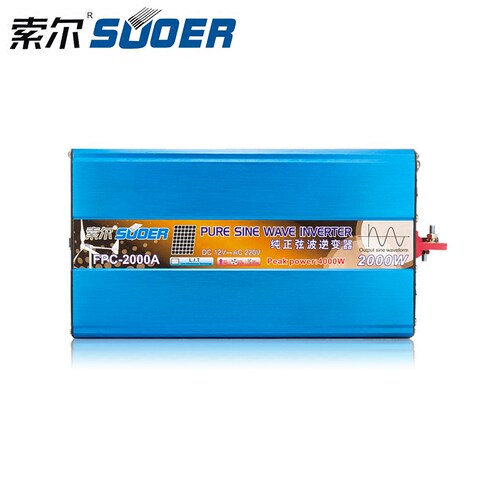 索尔12V24V转220V家用车载纯正弦波逆变器1000W2000W3000W带空调 - 图1