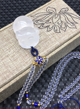 小猪猪十二生肖流苏毛衣链吊坠