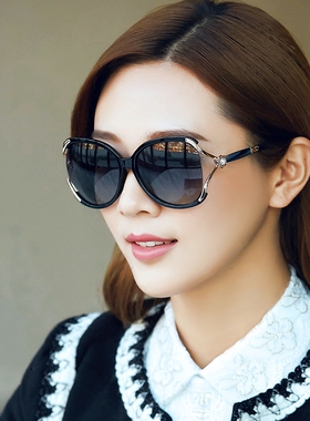 墨镜新款女士偏光大脸开车