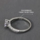 S925 sterling bạc nhẫn cưới 80 điểm zircon kim cương nhẫn mô phỏng kim cương nữ nhẫn vi inlay sáu móng vuốt tám trái tim tám mũi tên đính hôn - Nhẫn Nhẫn